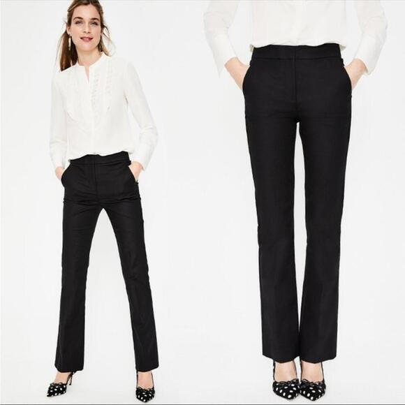 Boden Pants - Boden Richmond Trouser Pant Straight Leg Stretch Black Size 8